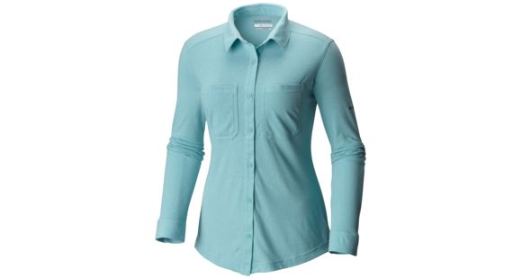 Columbia Saturday Trail Knit Long Sleeve Shirt - Women's-Iceberg Heather-Large