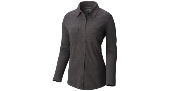 Columbia Saturday Trail Knit Long Sleeve Shirt - Women's-Shark Heather-Small