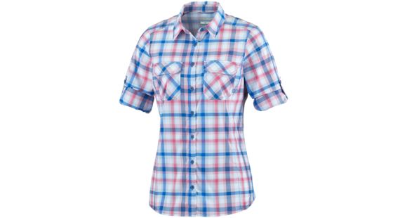 Columbia Saturday Trail Plaid Long Sleeve Shirt - Women's-Oxygen Plaid-X-Large