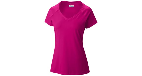 Columbia Saturday Trail Short Sleeve Knit Shirt - Women's-Haute Pink-X-Large