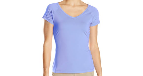 Columbia Saturday Trail Short Sleeve Knit Shirt - Women's-Pale Purple-Medium