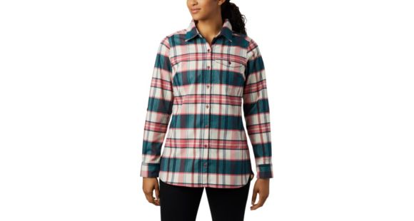 Columbia Silver Ridge 2.0 Flannel Tunic - Women's, Beet Plaid, Small, 1865131607-S