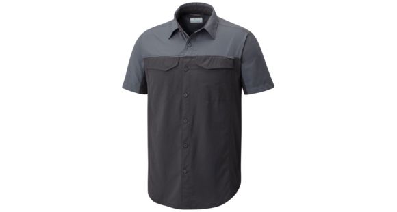 Columbia Silver Ridge Blocked Short Sleeve Shirt - Men's, Shark, Graphite, S, 1768771011S