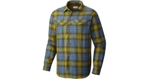 Columbia Silver Ridge Flannel Long Sleeve Shirt - Men's-Mossy Green-Medium