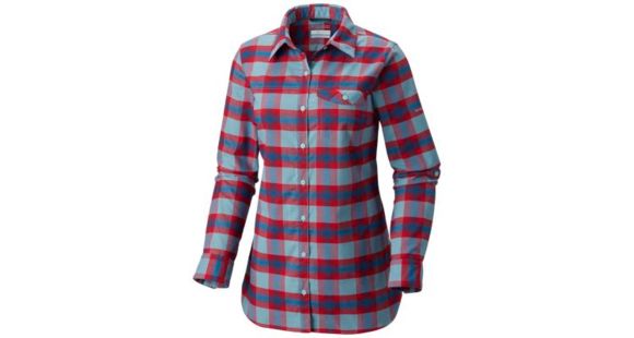 Columbia Silver Ridge Flannel Tunic - Women's, Aqua Haze Plaid, Large, 1802611321-L