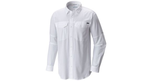 Columbia Silver Ridge Lite Long Sleeve Shirt - Men's, White, Medium, 1654321100-M
