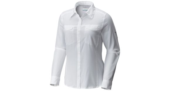 Columbia Silver Ridge Lite Long Sleeve Shirt - Women's-White-X-Large