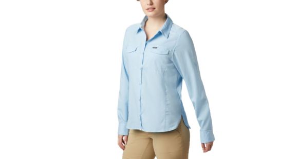 Columbia Silver Ridge Lite Long Sleeve Shirt - Women's, Crystal Blue, Extra Small, 1714371484-XS