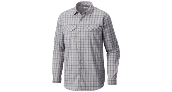 Columbia Silver Ridge Lite Plaid Long Sleeve Shirt - Men's, Graphite Plaid, M, 1711581053M