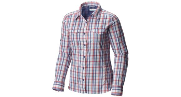 Columbia Silver Ridge Lite Plaid Long Sleeve Shirt - Women's-Bluebell Plaid-Large