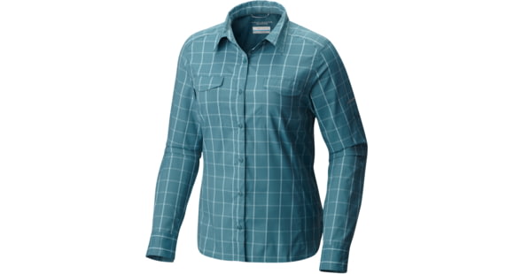 Columbia Silver Ridge Lite Plaid Long Sleeve Shirt - Women's-Cloudburst Grid-Medium