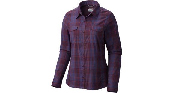 Columbia Silver Ridge Lite Plaid Long Sleeve Shirt - Women's-Dusty Purple Mixed Plaid-Large