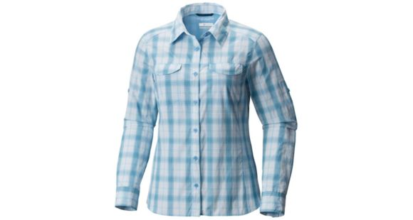 Columbia Silver Ridge Lite Plaid Long Sleeve Shirt - Women's, Blue Sky Plaid, L, 1710561989L