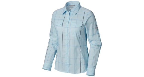 Columbia Silver Ridge Lite Plaid Long Sleeve Shirt - Women's, Pale Blue Large Plaid, Large, 1710561470-L