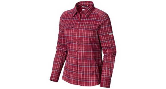 Columbia Silver Ridge Lite Plaid Long Sleeve Shirt - Women's, Wine Berry Small Plaid, Small, 1710561550-S