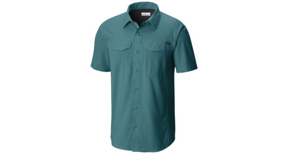 Columbia Silver Ridge Lite Short Sleeve Shirt - Men's-Teal-X-Large