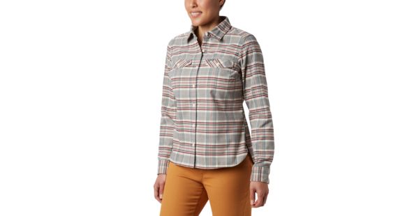 Columbia Silver Ridge Long Sleeve Flannel - Women's, Chalk Plaid, Medium, 1740471191-M