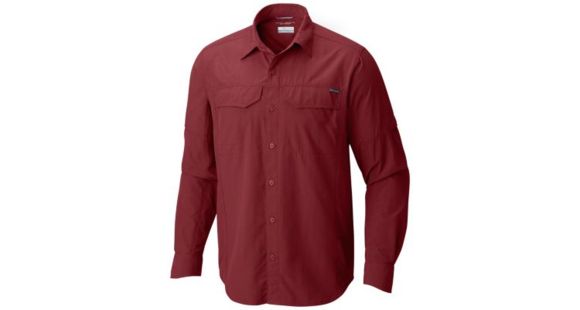 Columbia Silver Ridge Long Sleeve Shirt - Men's, Red Element, Large, 1441581611-L