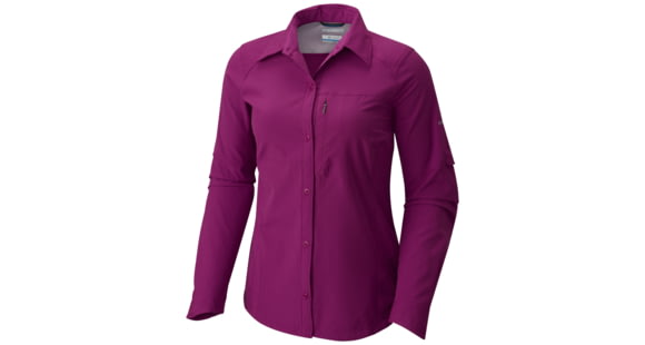 Columbia Silver Ridge Long Sleeve Shirt - Womens, Intense Violet, M, 1443231519M