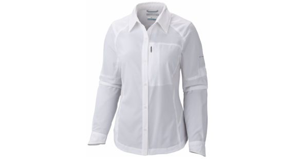 Columbia Silver Ridge Long Sleeve Shirt - Women's-White-X-Large