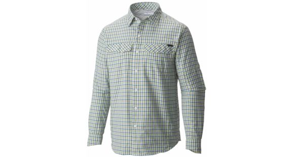 Columbia Silver Ridge Plaid Long Sleeve Shirt - Men's-Napa Green Ripstop Plaid-XX-Large