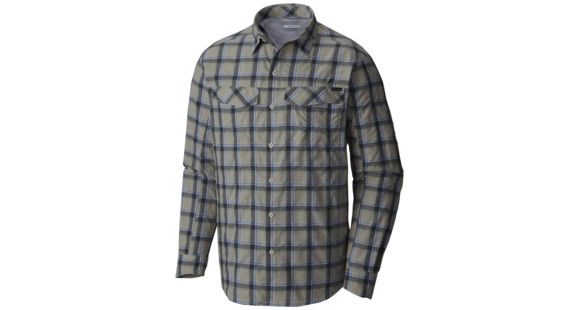 Columbia Silver Ridge Plaid Long Sleeve Shirt - Men's-Stone Heather Plaid-Small