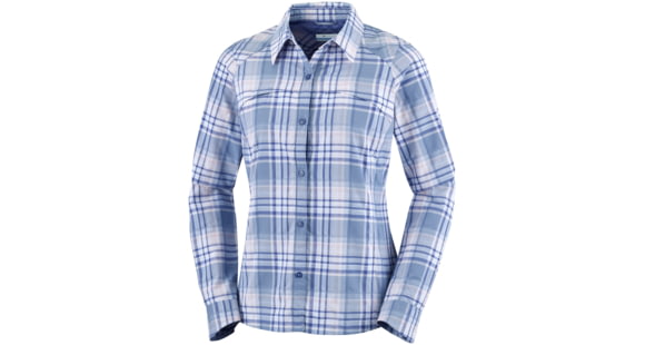 Columbia Silver Ridge Plaid Long Sleeve Shirt - Women's-Beacon Dobby Plaid-Large