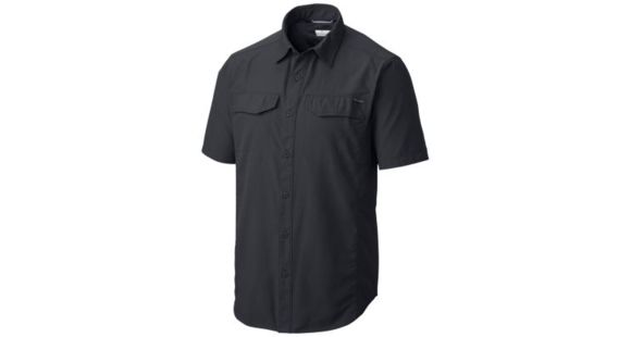 Columbia Silver Ridge Short Sleeve Shirt - Men's, Black, Large, 1441661010-L