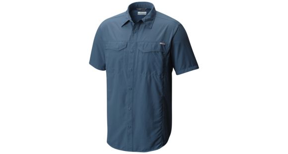 Columbia Silver Ridge Short Sleeve Shirt - Men's, Steel, M, 1441661413M