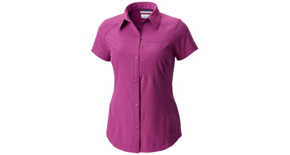 Columbia Silver Ridge Short Sleeve Shirt - Womens, Intense Violet, S, 1443251519S