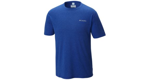 Columbia Silver Ridge Zero Short Sleeve Shirt - Men's, Azul Heather, M, 1654361437M