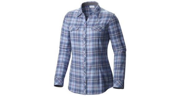 Columbia Simply Put II Flannel Shirt - Women's-Bluebell Large Plaid-Small