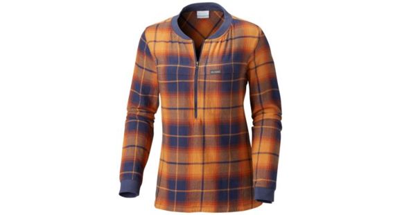 Columbia Simply Put Pullover Shirt - Women's, Canyon Gold Plaid, Large, 1804411708-L
