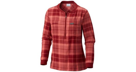 Columbia Simply Put Pullover Shirt - Women's, Garnet Red Plaid, Medium, 1804411631-M