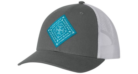 Columbia Snap Back Hat - Womens, Titanium, Bandana Patch, One Size, 1768401029O/S