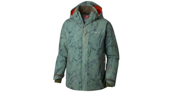 Columbia Snow Rival Jacket - Men's, Mosstone Marble Mntn Print, Small, 1798581302-S