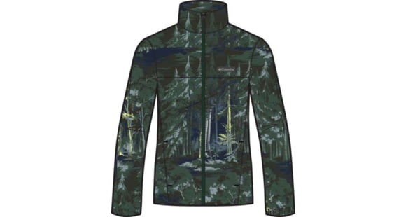 Columbia Steens Mountain Printed Jacket - Men's, Rain Forest Deschutestrees, 2XL, 1478231-375-XXL