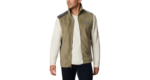 Columbia Steens Mountain Vest - Mens, Stone Green/Shark, Medium, 1639261397StnGn,ShkM