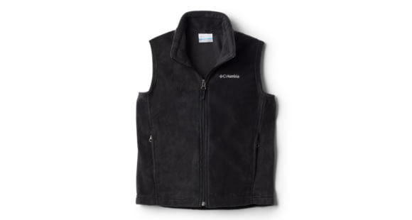 Columbia Steens Mt Fleece Vest, Black, S - Boy's, 1620801010-S