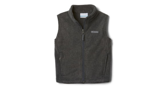 Columbia Steens Mt Fleece Vest, Charcoal Heather, 3T - Boy's, 1620803030-3T