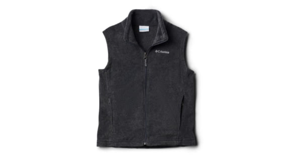 Columbia Steens Mt Fleece Vest, Charcoal Heather, L - Boy's, 1620801030-L