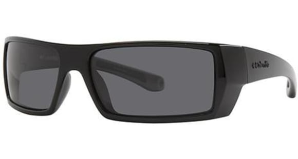 Columbia Stone Mountain Sunglasses - Shiny Black Frame, Smoke Lens, 61/16mm CBSTONE01