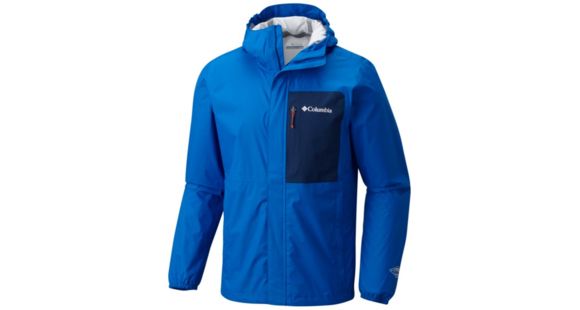 Columbia Summit Sleeker Rain Shell Jacket, Super Blue, Carbon, L, 1773851438L