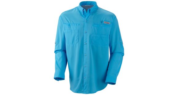 Columbia Tamiami II Long Sleeve Shirt - Men's, Riptide, Large, Tall, 128606-463-LT