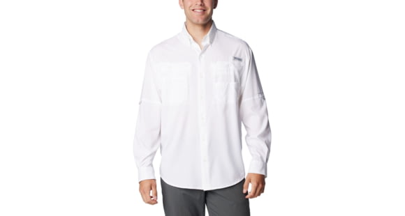 Columbia Tamiami II Long Sleeve Shirt - Mens, White, 2XL, 1286061100WhiteXXL