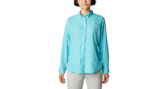 Columbia Tamiami II Long Sleeve Shirt - Womens, Opal Blue, Large, 1275701447Opal BlueL