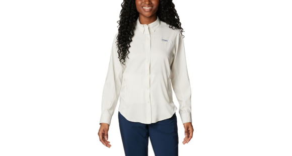 Columbia Tamiami II Long Sleeve Shirt - Womens, Stone, Extra Large, 1275701022StoneXL