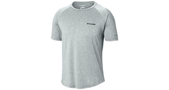 Columbia Tech Trail II Short Sleeve Crew Shirt - Men's, Cool Grey, Large, 1838581019-L