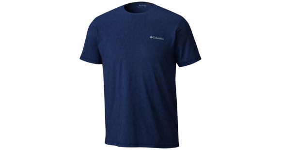 Columbia Tech Trail Short Sleeve Crew - Mens, Carbon, M, 1803741469M
