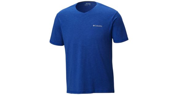 Columbia Tech Trail V-Neck Shirt - Men's, Azul, S, 1738991437S